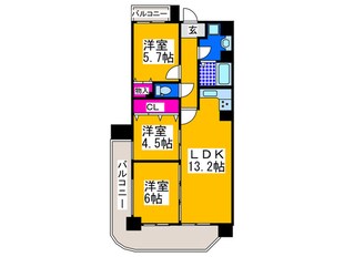 クリア・クレセント住之江の物件間取画像